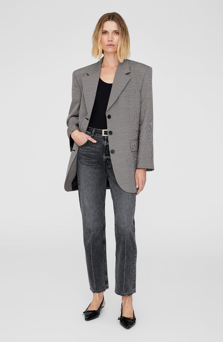 ANINE BING Sara Houndstooth Blazer, Alternate, color, 