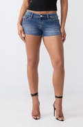 True Religion Joey Low Rise Flap Shorts