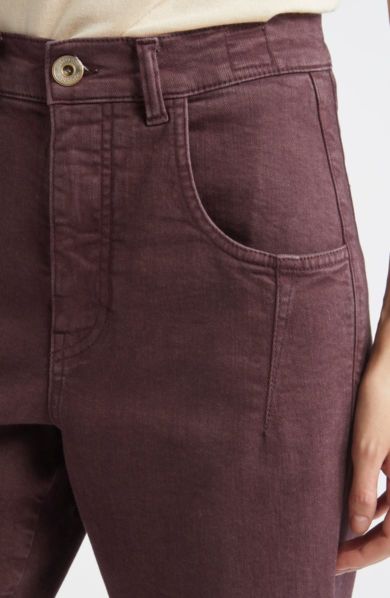 Eleventy Crop Straight Leg Jeans, Alternate, color, Bordeaux