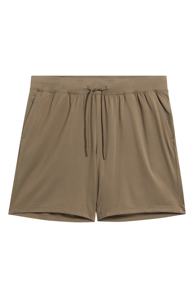 Zella Live In Shorts, Alternate, color, Brown Morel