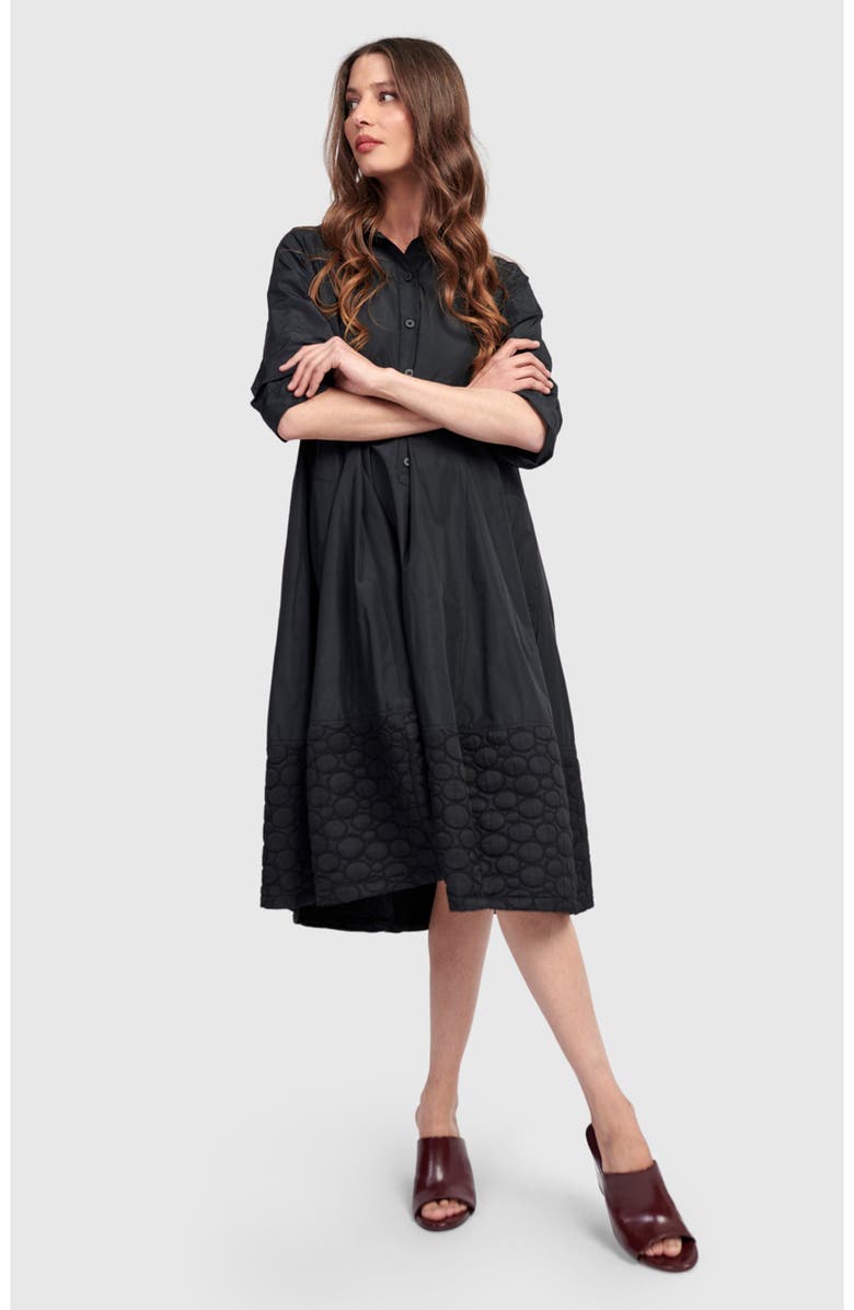 Alembika Christine Shirt Dress, Alternate, color, Black