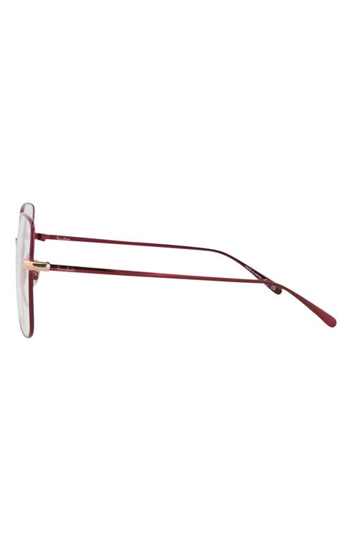 Pomellato 57mm Square Optical Glasses In Violet Transparent