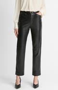 Vince Straight Leg Leather Pants
