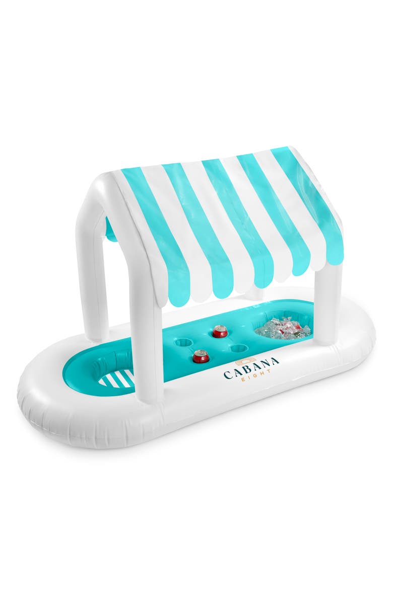Cabana 8 Floating Pool Bar, Main, color, Turquoise -Teal