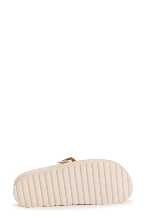 Muk Luks Grand Shayna Slide Sandal In Beige
