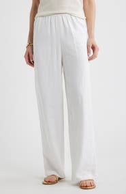 Caslon® Wide Leg Linen Pants