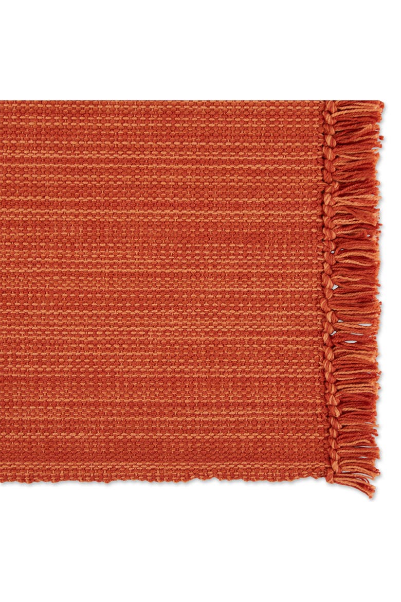 Variegated Fringe Placemat Set/6, 13x19", Alternate, color, Spice