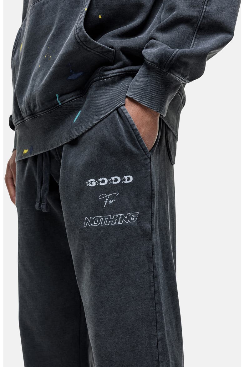 Nevada Black Paint Baggy Jogger, Alternate, color, Black