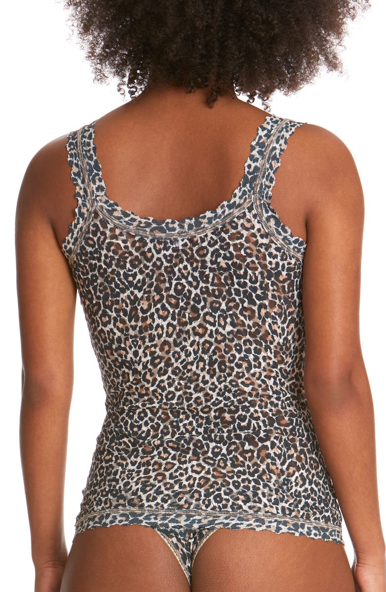 Hanky Panky Classic Animal Print Lace Camisole, Alternate, color,