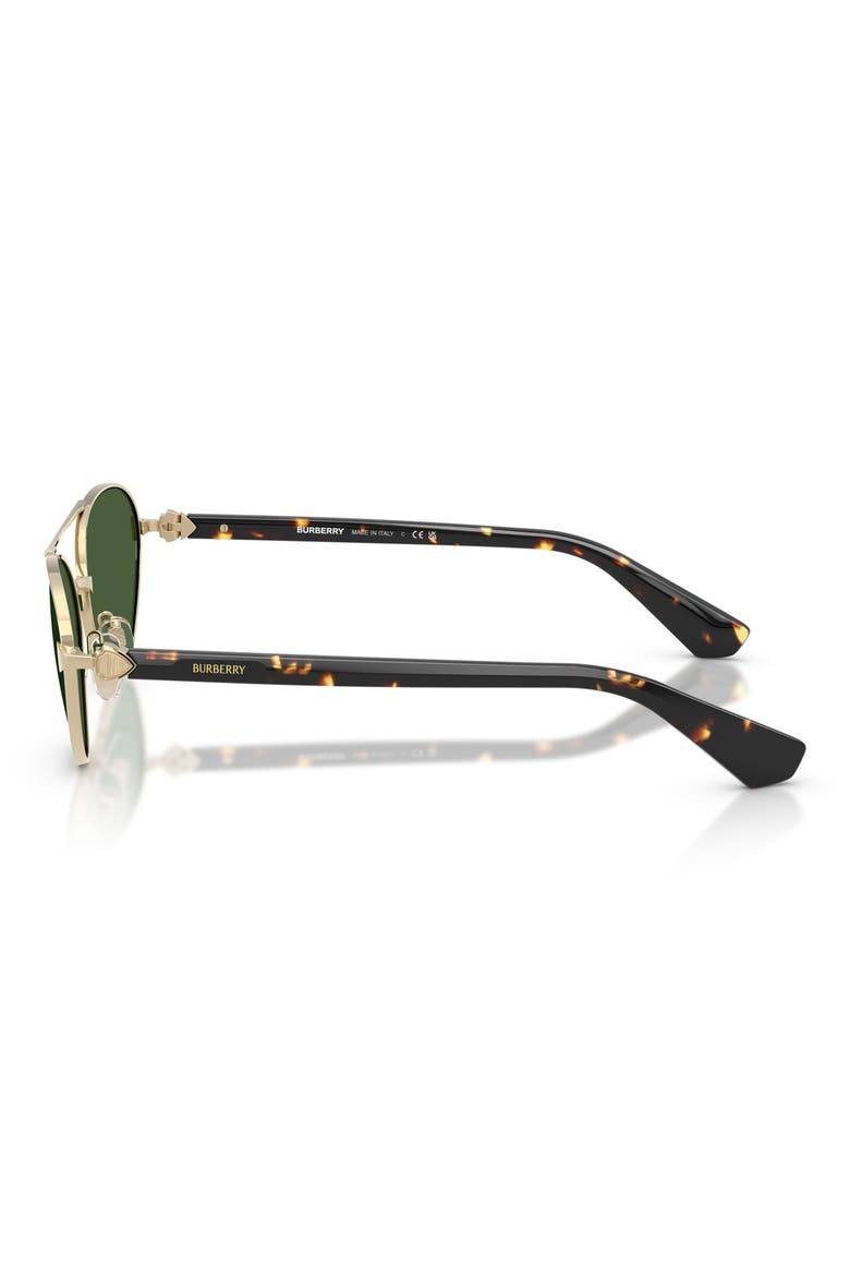 58mm Pilot Sunglasses, Alternate, color, LIGHT GOLD BROWN