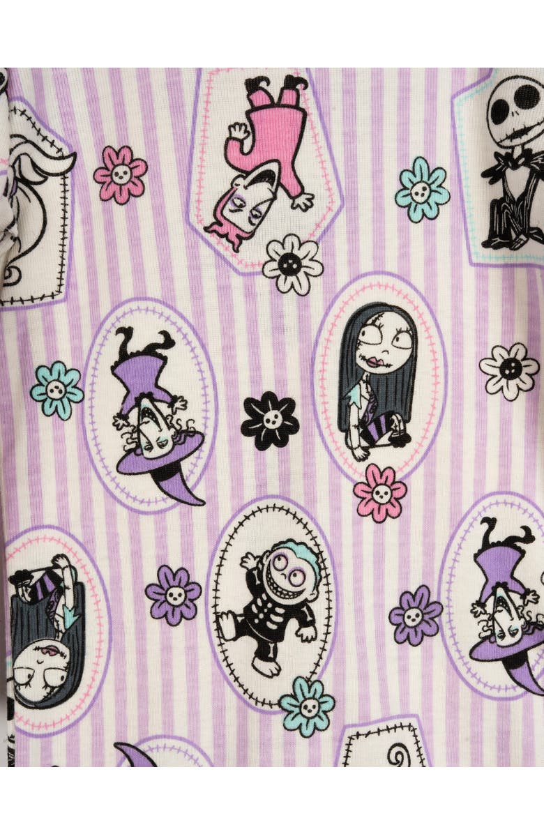 Disney Nightmare Before Christmas Baby Girls' 2-Pack Footed Sleep N' Play Coveralls, Alternate, color, Nightmare Purple