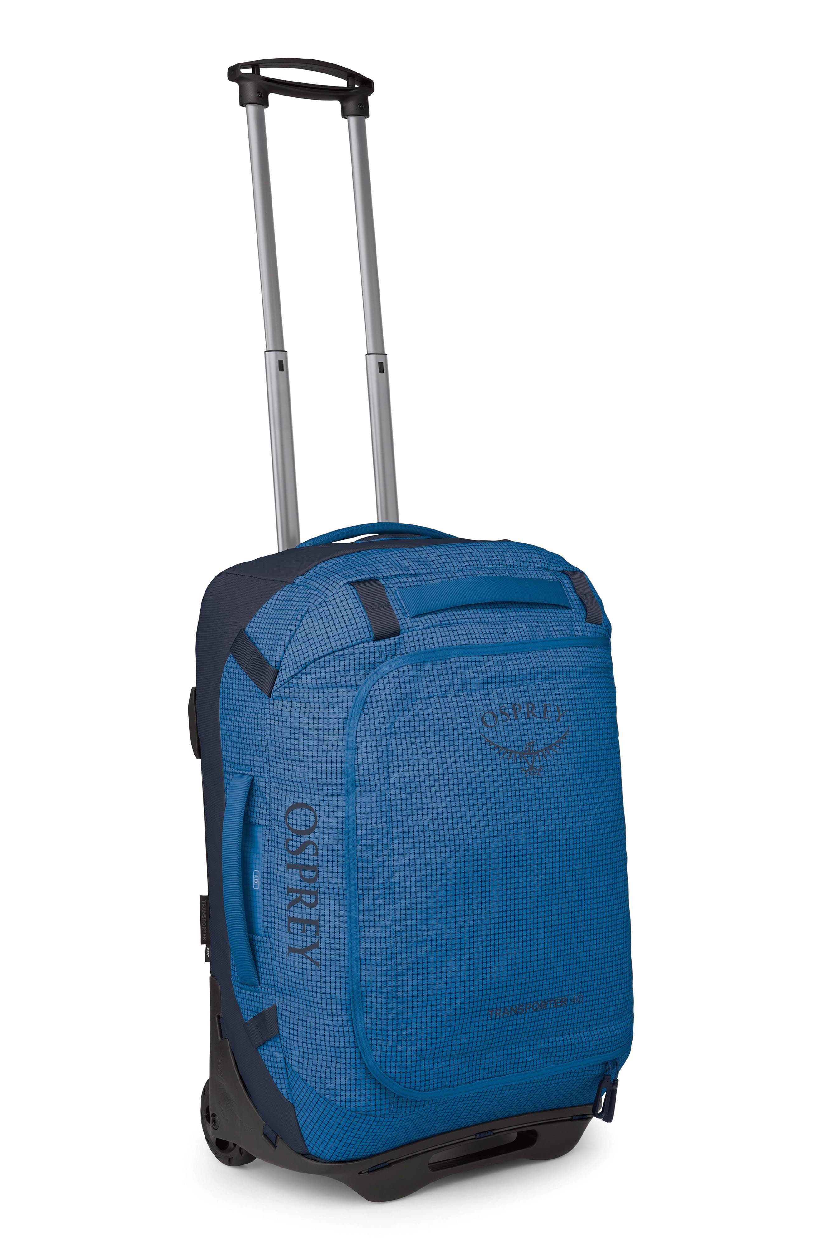 Transporter 40-Liter Duffle Wheeled Carry-On Luggage, Alternate, color, BLUE FLAME/NOCTURNAL BLUE
