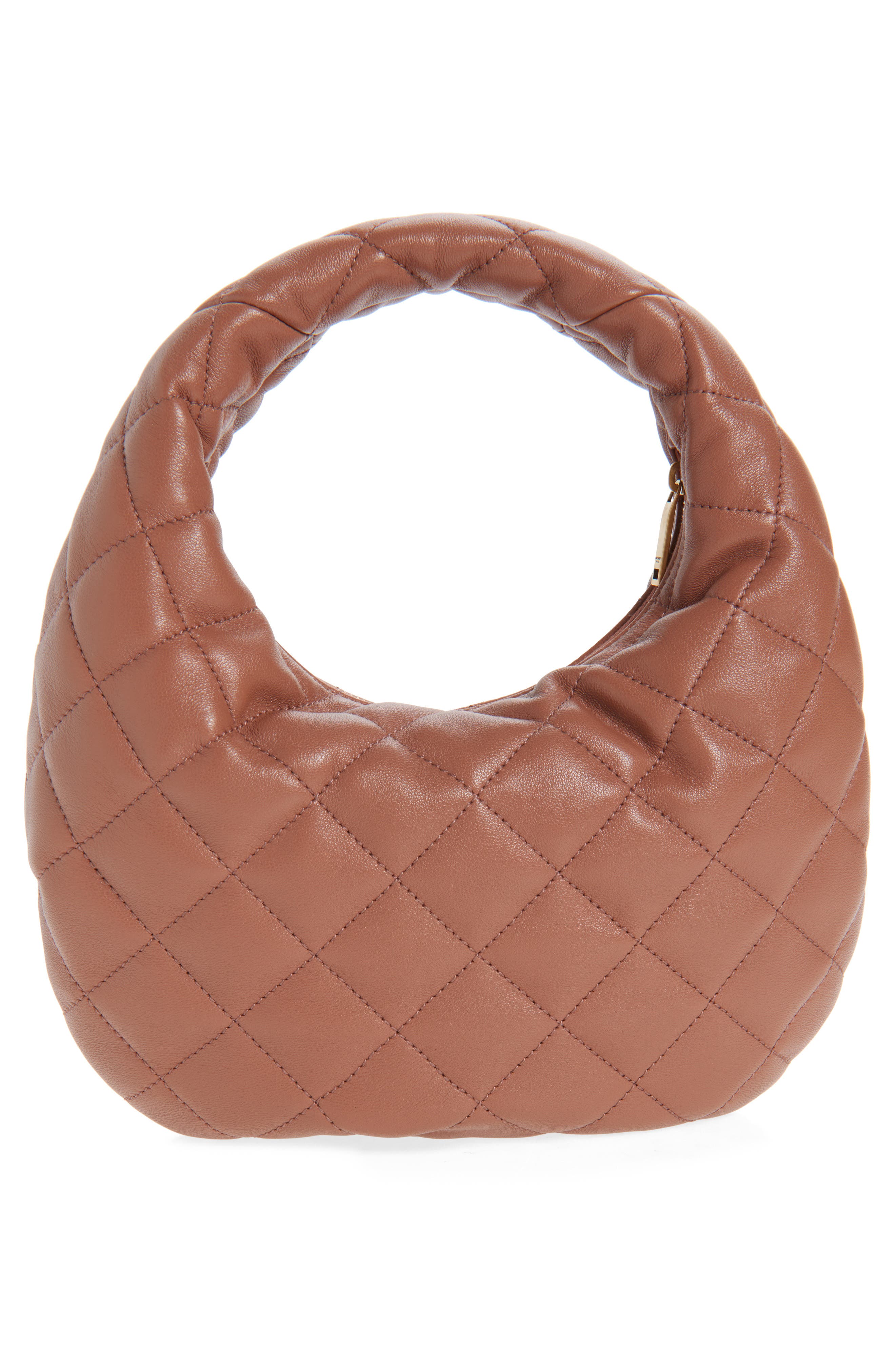 Saint Laurent Baby Icare Quilted Leather Hobo Bag, Alternate, color, Hortensia