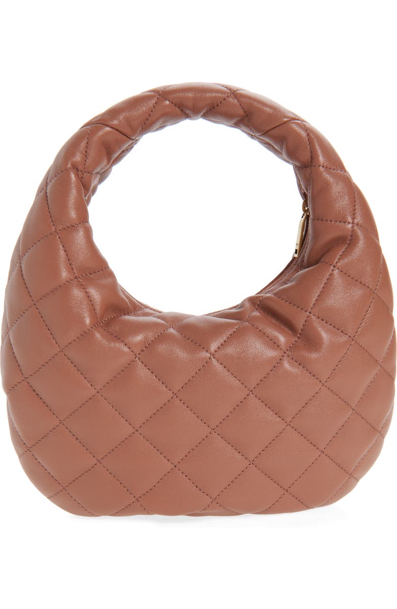 Saint Laurent Baby Icare Quilted Leather Hobo Bag, Alternate, color, Hortensia