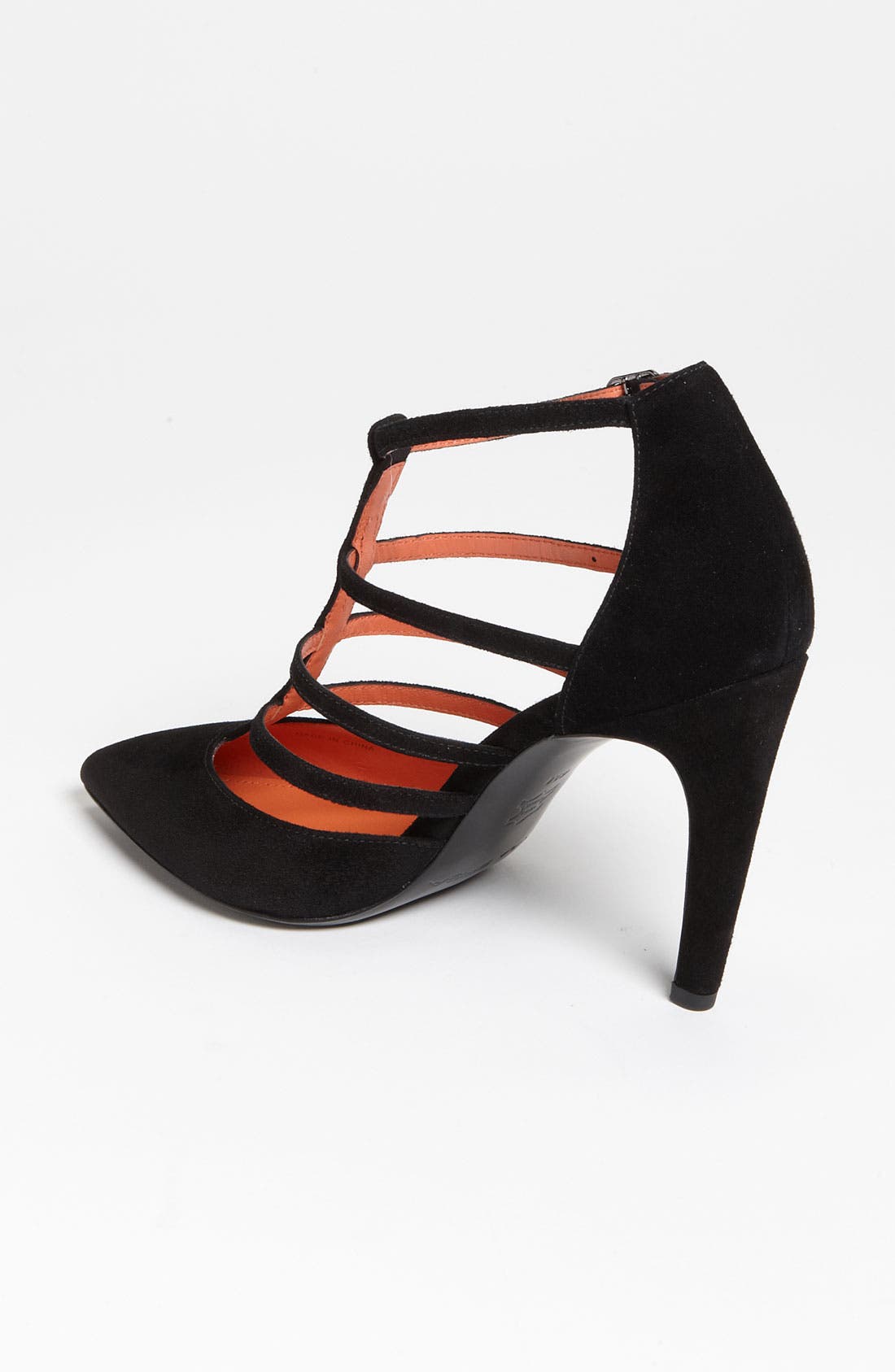 'Edita' Pump, Alternate, color, BLACK SUEDE