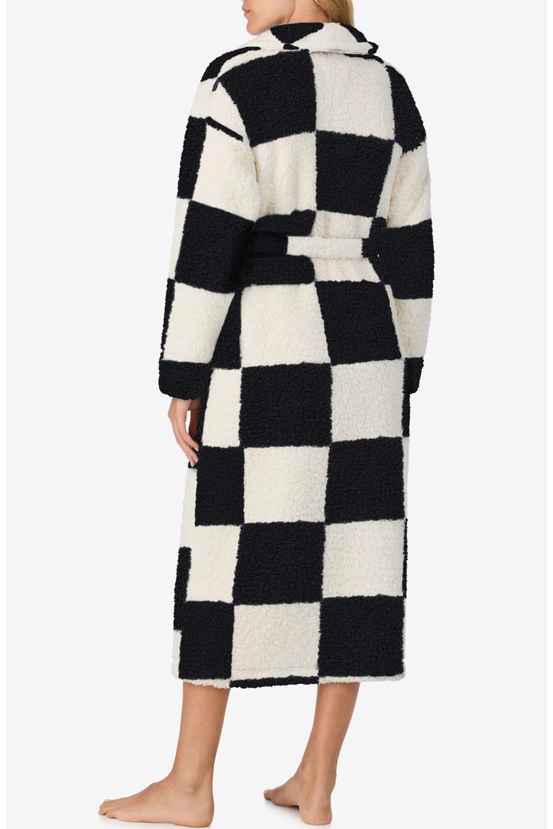 Checkered Robe, Alternate, color, BLACK CHECK
