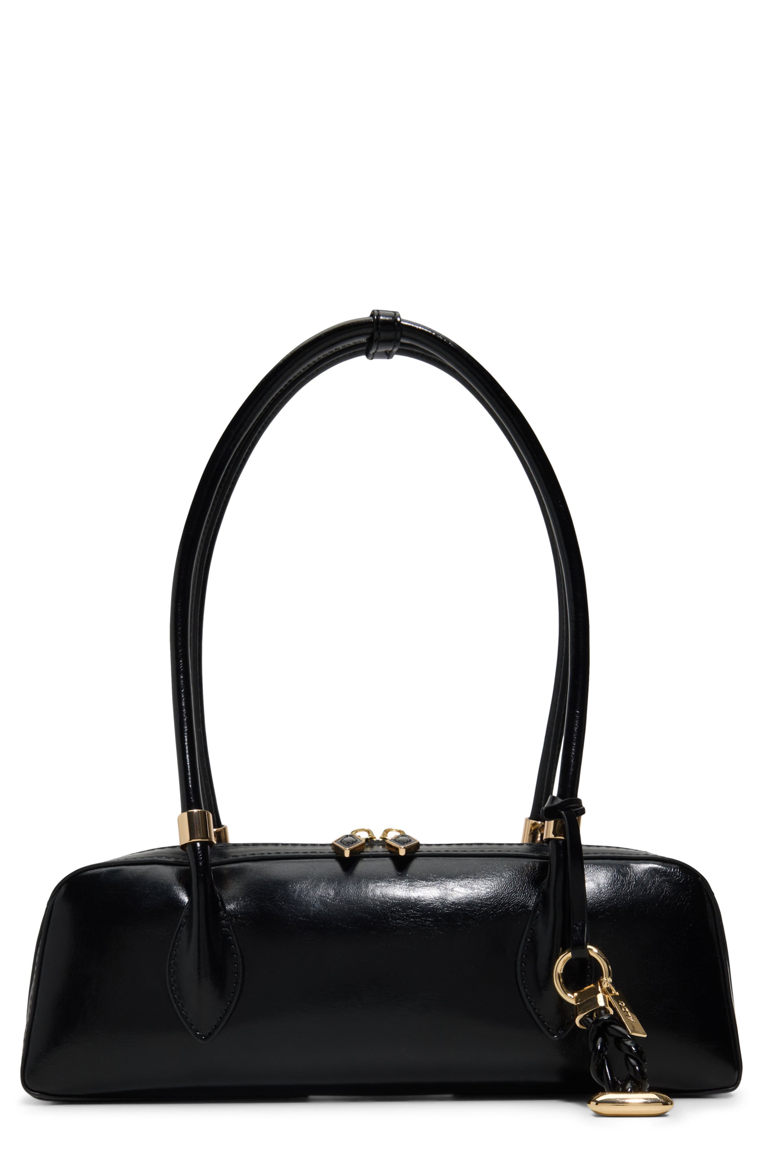 ALDO Elanorabagg Faux Leather Shoulder Bag, Main, color, Black