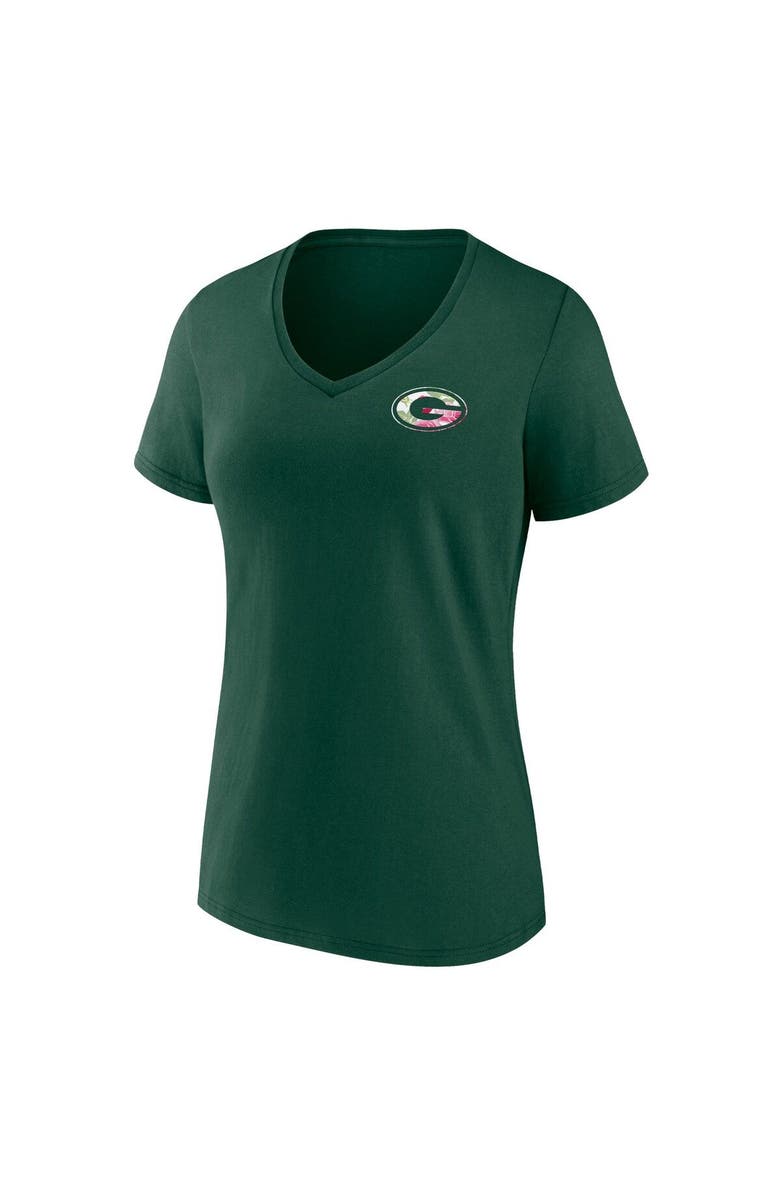 FANATICS Women's Fanatics Branded Green Green Bay Packers Plus Size Mother's Day #1 Mom V-Neck T-Shirt, Alternate, color,