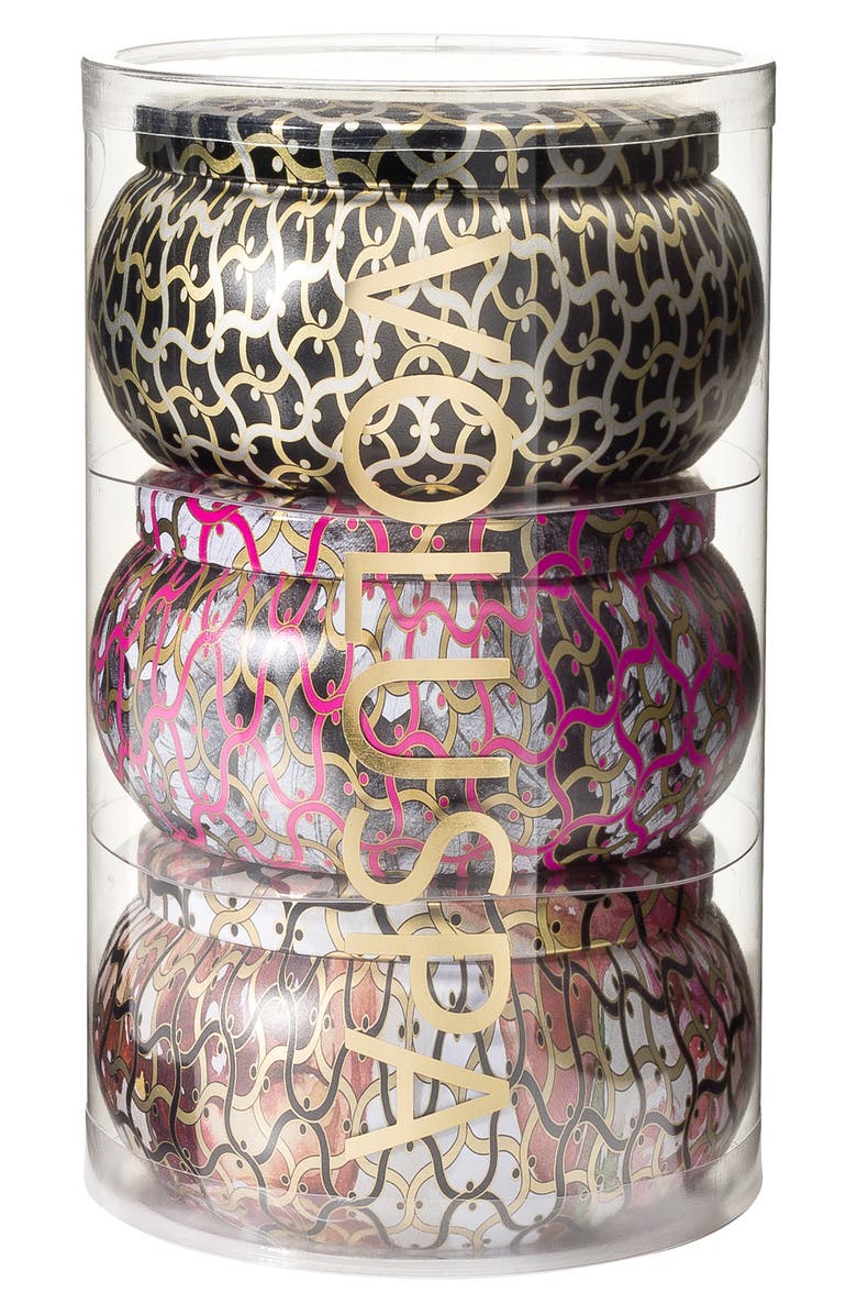 Voluspa Maison Noir Two-Wick Candle Trio, Main, color, 