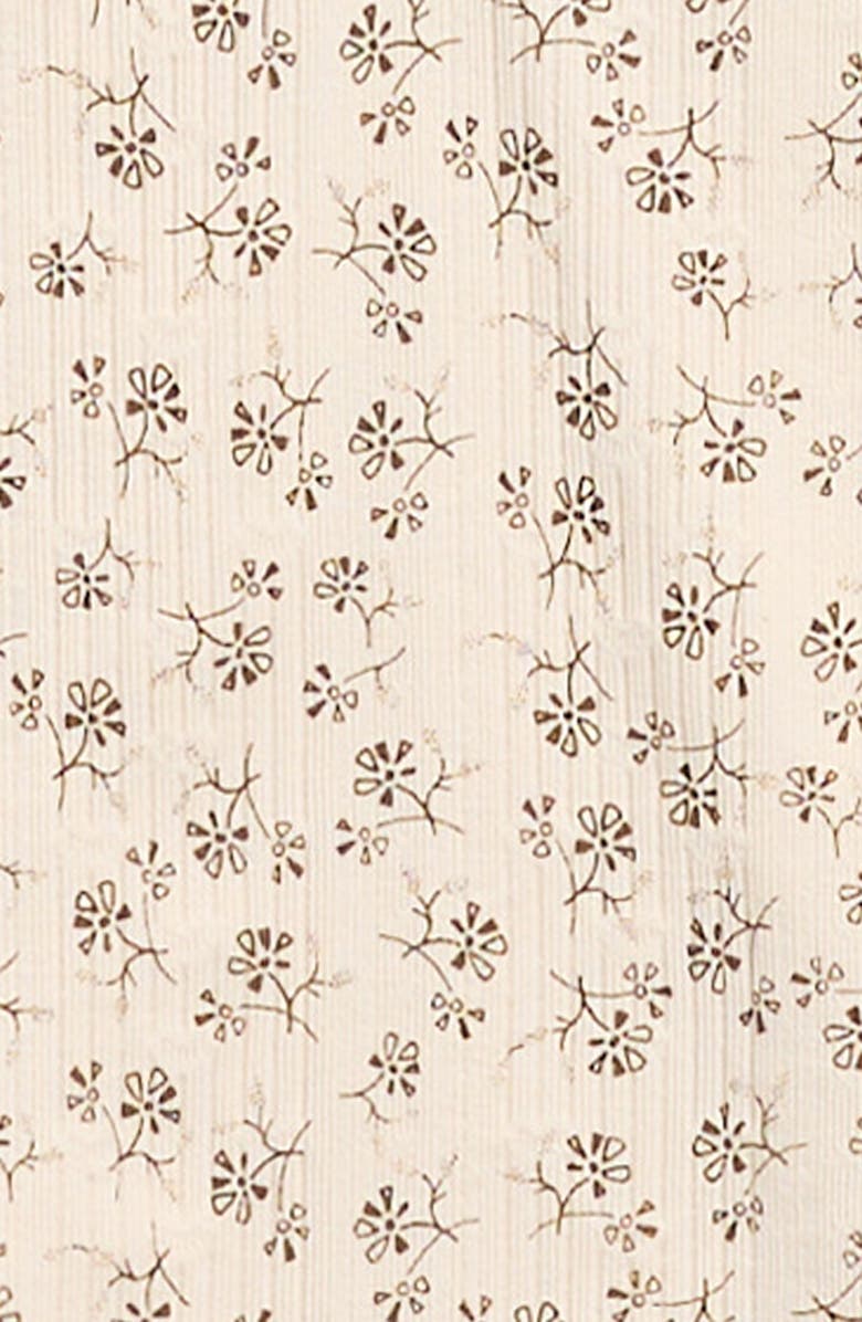 Walking on Sunshine Kids' Floral Pointelle Top, Alternate, color, Cream/ Brown