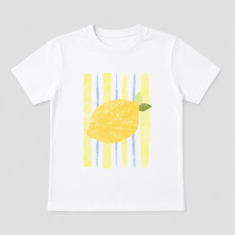 Lemon Stripes Short Sleeve T-Shirt (Toddler)