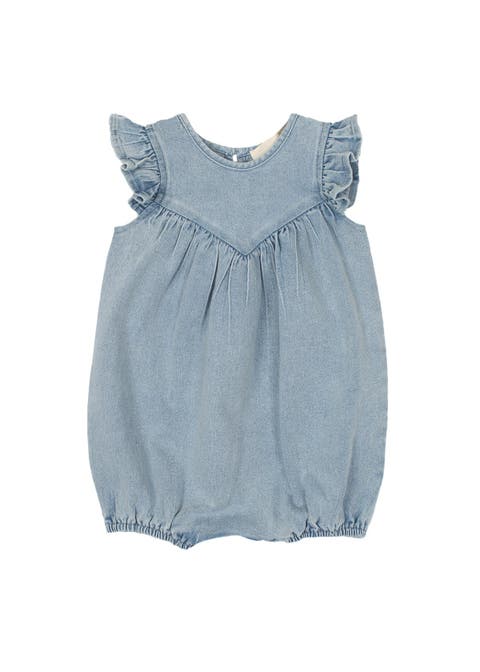 Sunset Fields Blue Baby Romper