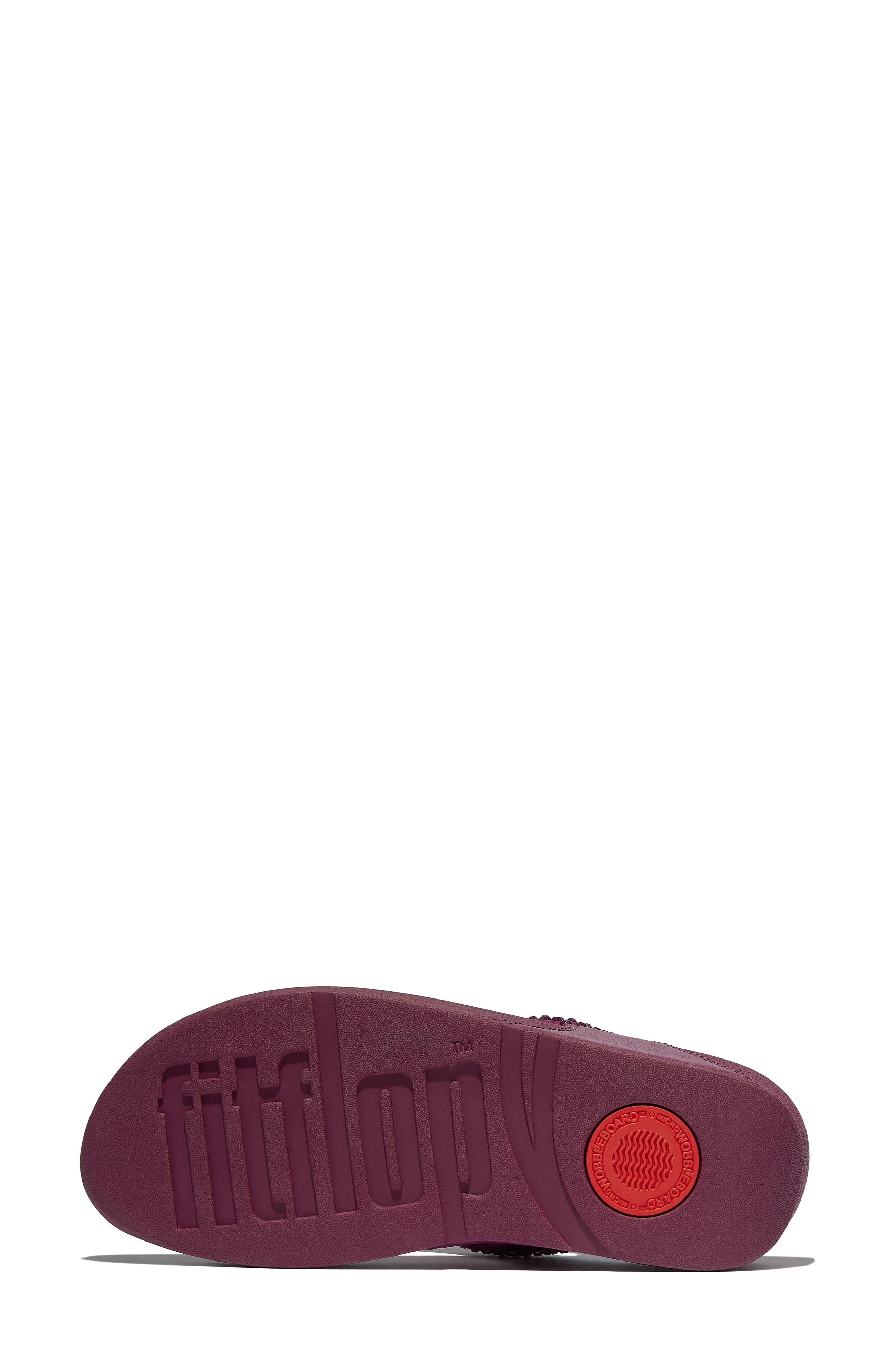 FitFlop Lulu Maxi-Crystal Toe Post Sandal, Alternate, color, Ruby