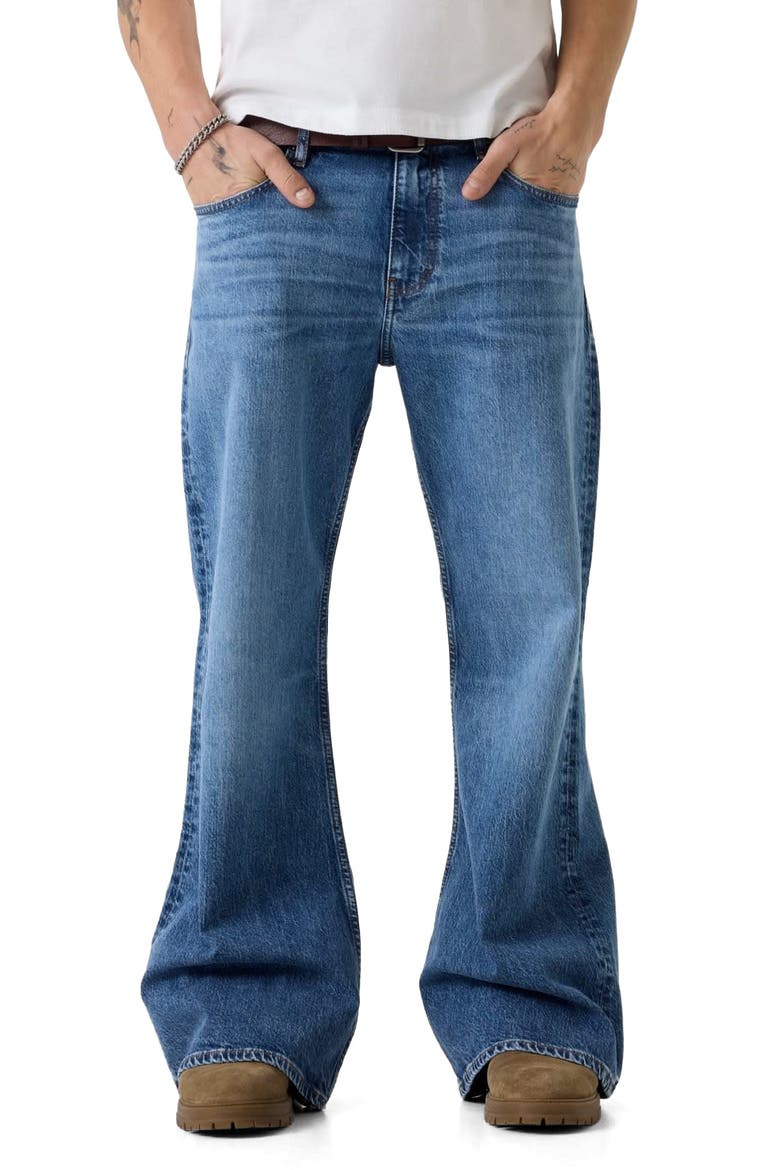 GJ Relaxed Bootcut Jeans, Main, color, BLUE