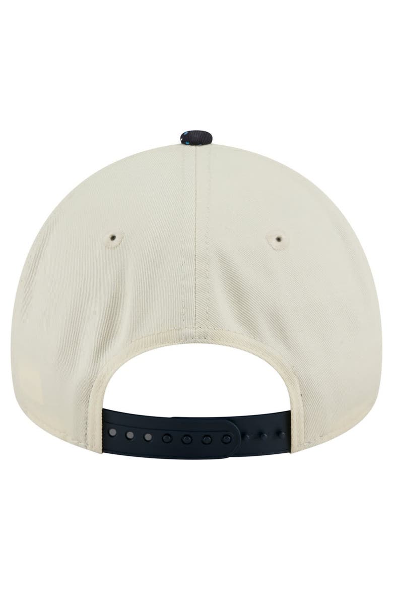 Men's New Era  Cream Detroit Tigers Speckle A-Frame 9FORTY Adjustable Hat, Alternate, color, Cream