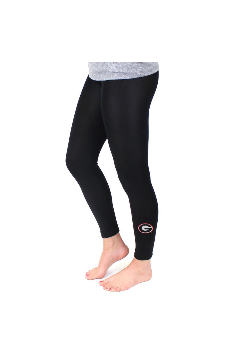 ZOOZATZ Women's ZooZatz Black Georgia Bulldogs Fleece Leggings, Main, color, 
