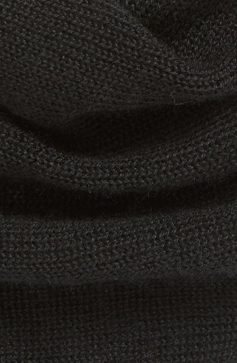 Johnstons of Elgin Triangle Cashmere & Silk Scarf, Alternate, color, Black