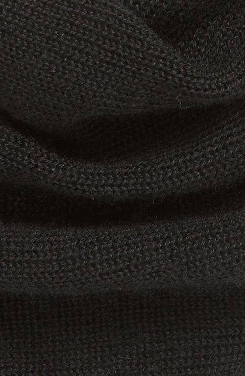 Johnstons Of Elgin Triangle Cashmere & Silk Scarf In Black
