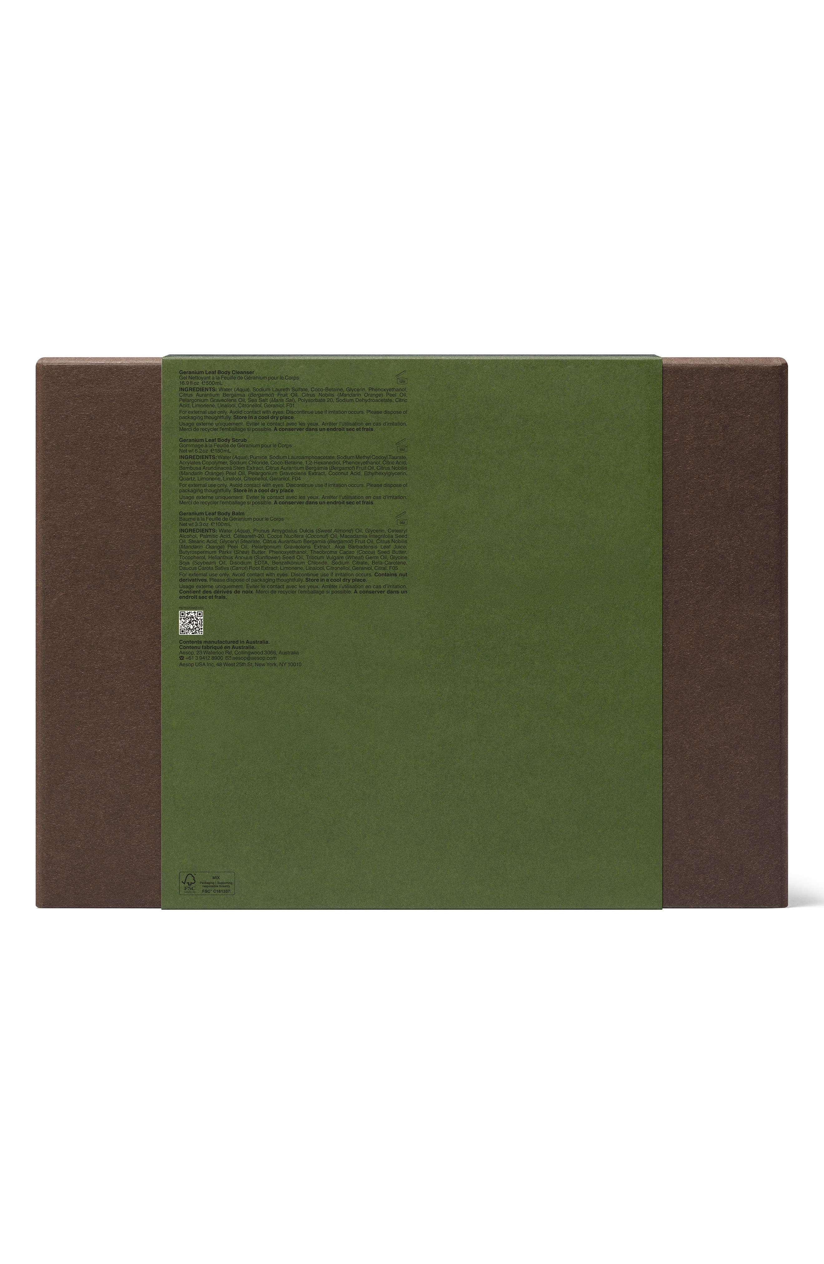 Aesop Geranium Leaf Trio Set $148 Value (Women) | Nordstrom
