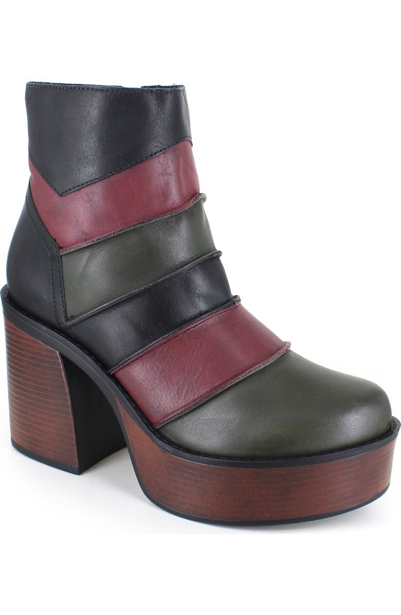 ZIGI Noa Platform Bootie, Main, color, Black/ Red