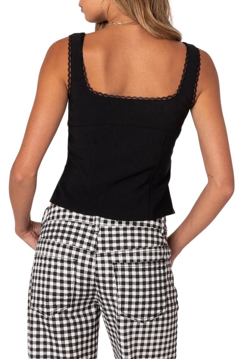Odette Split Front Tank, Alternate, color, BLACK