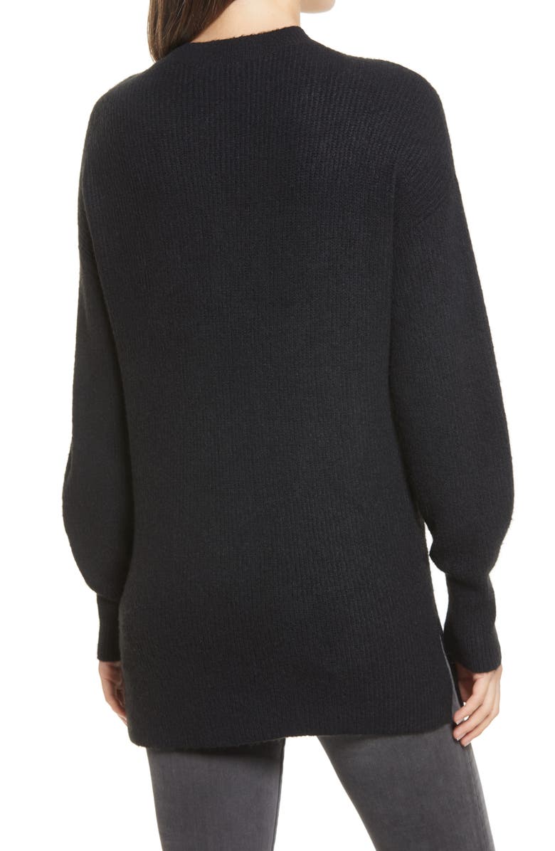Halogen<sup>®</sup> Cozy V-Neck Tunic Sweater, Alternate, color,