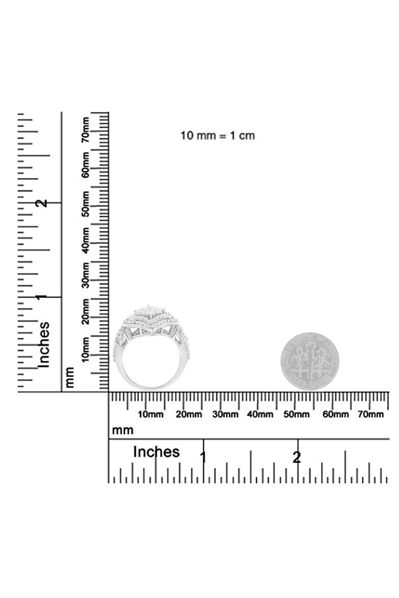 14KT White Gold Diamond Composite Ring, Alternate, color, White