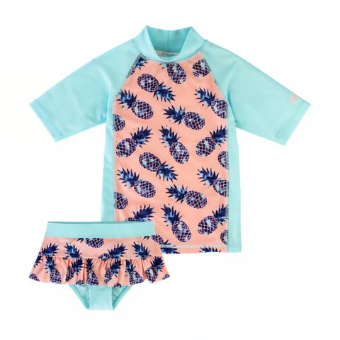 Short Sleeve Sunny Swim Set (Toddler, Little Kid, Big Kid)