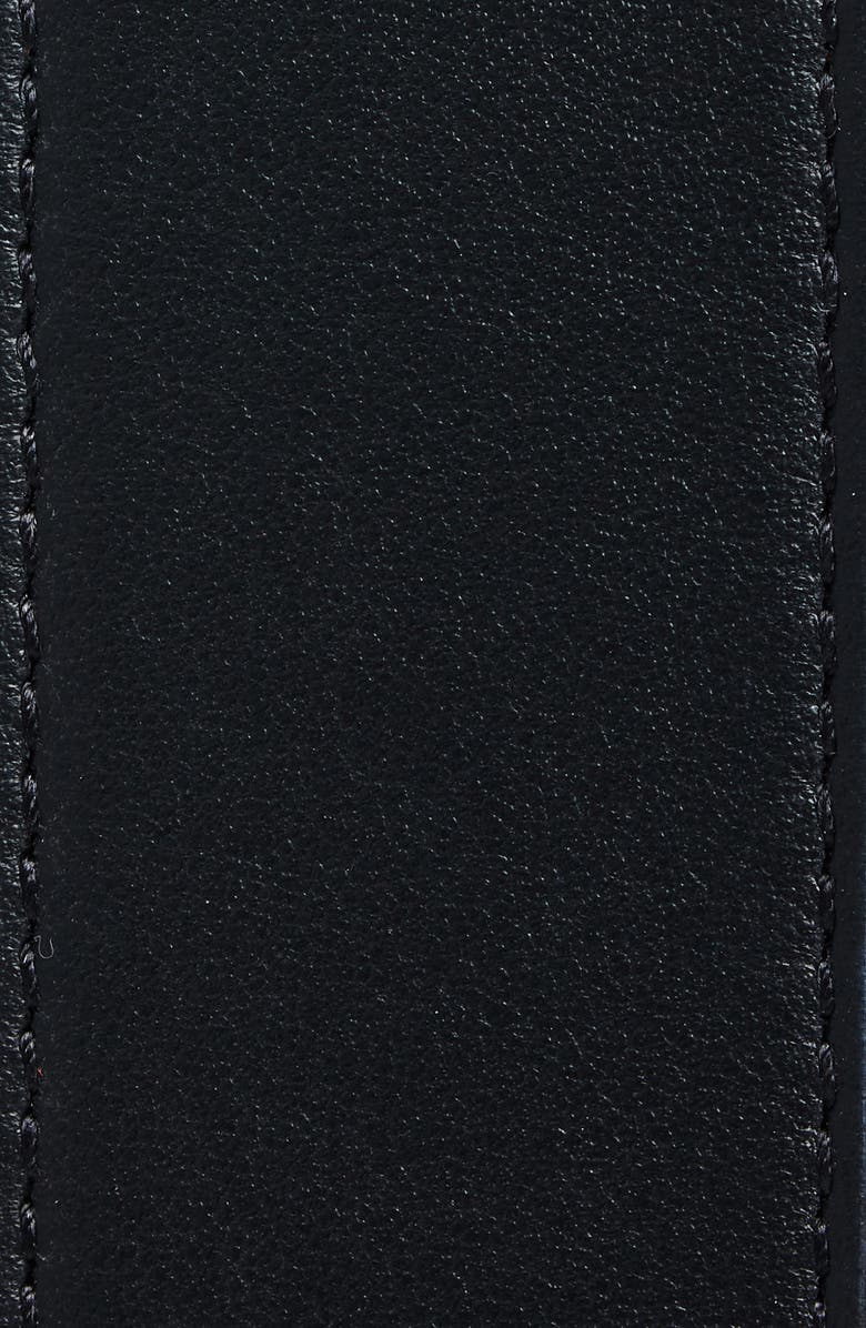 Christian Louboutin Logo Buckle Leather Belt, Alternate, color, Cm6s Black/Gold