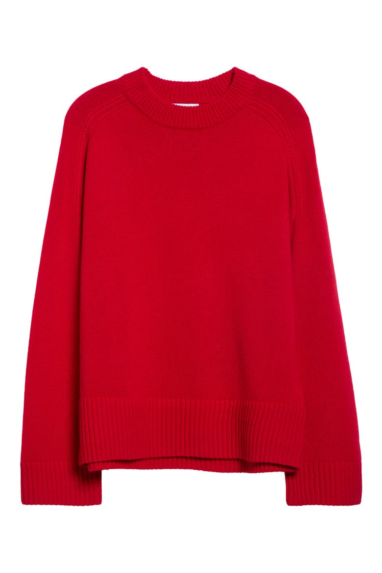 Riley Wool & Cashmere Sweater, Main, color, RED