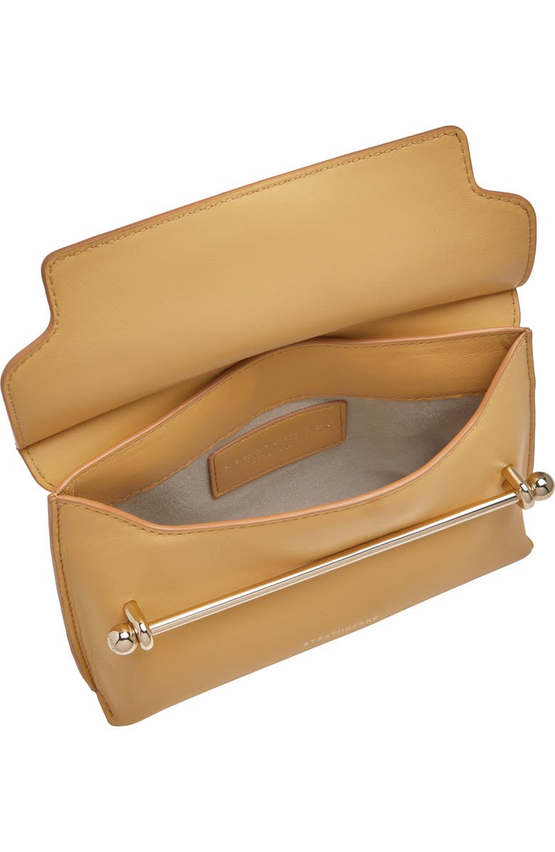Strathberry Mini Stylist Leather Crossbody Bag, Alternate, color, Brulee