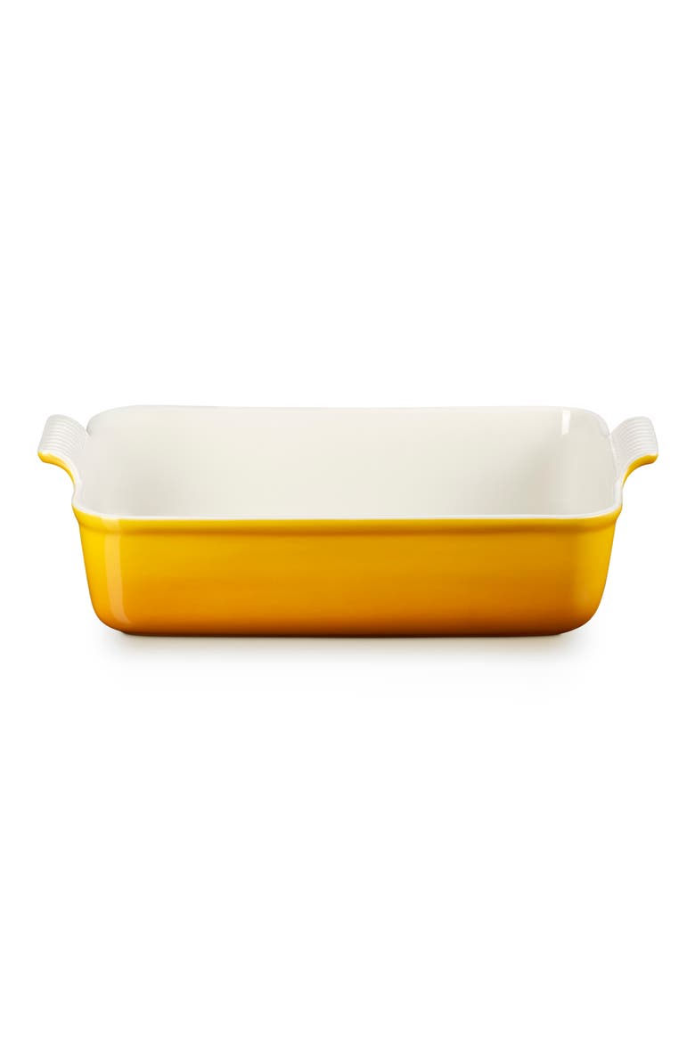 Heritage Stoneware Deep Lasagna Dish, Main, color, NECTAR