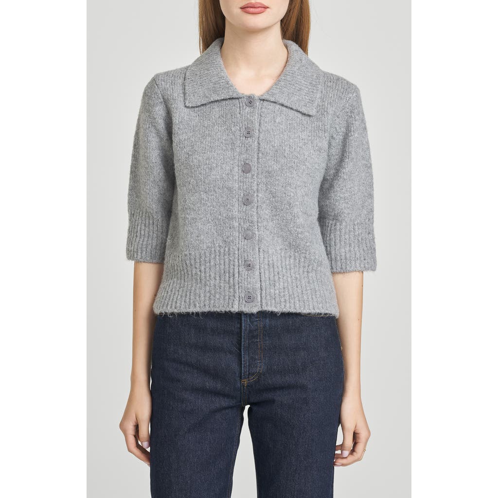 Wayf Harlow Cardigan In Gray