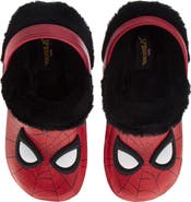 Spider-Man Clogs - Fuzzy, Fleece-Lined, and Warm Garden Shoes