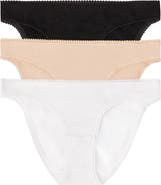 On Gossamer 3-Pack Cotton Hip Bikinis