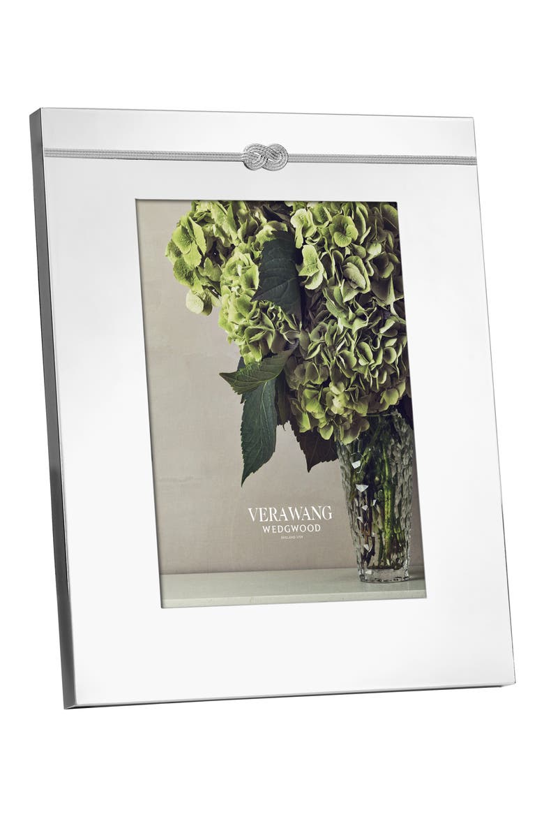 x Wedgewood Infinity Picture Frame, Main, color, METALLIC SILVER