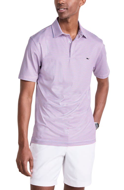Vineyard Vines Fish Print Sankaty Performance Polo