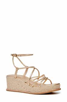 PAIGE Julia Ankle Strap Espadrille Platform Wedge Sandal