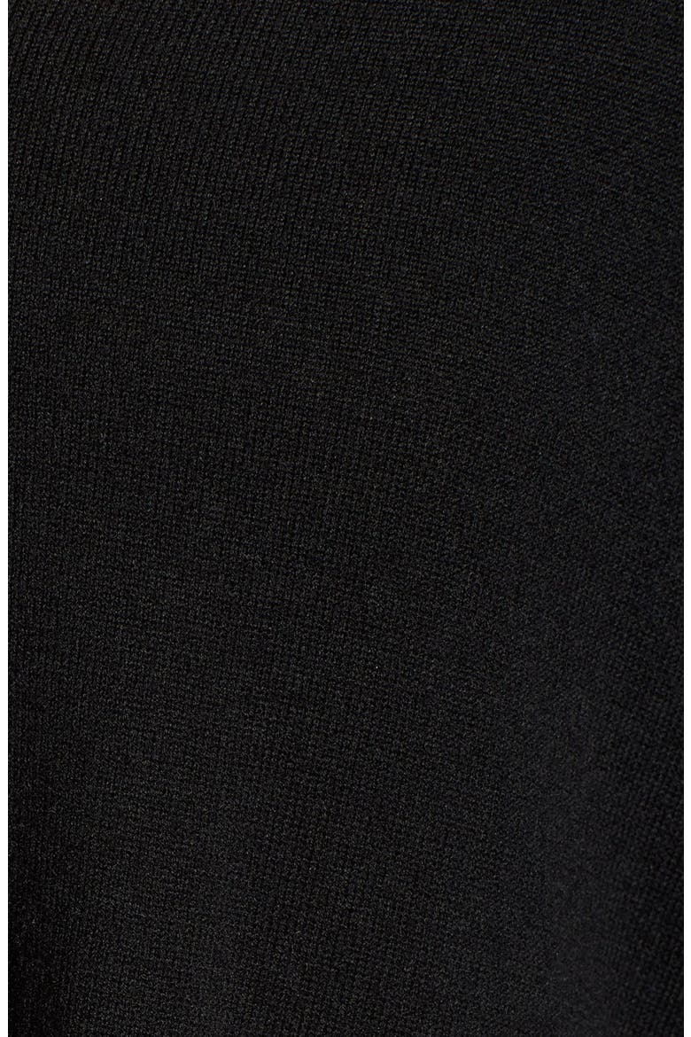 V-Neck Tunic Sweater, Alternate, color, BLACK