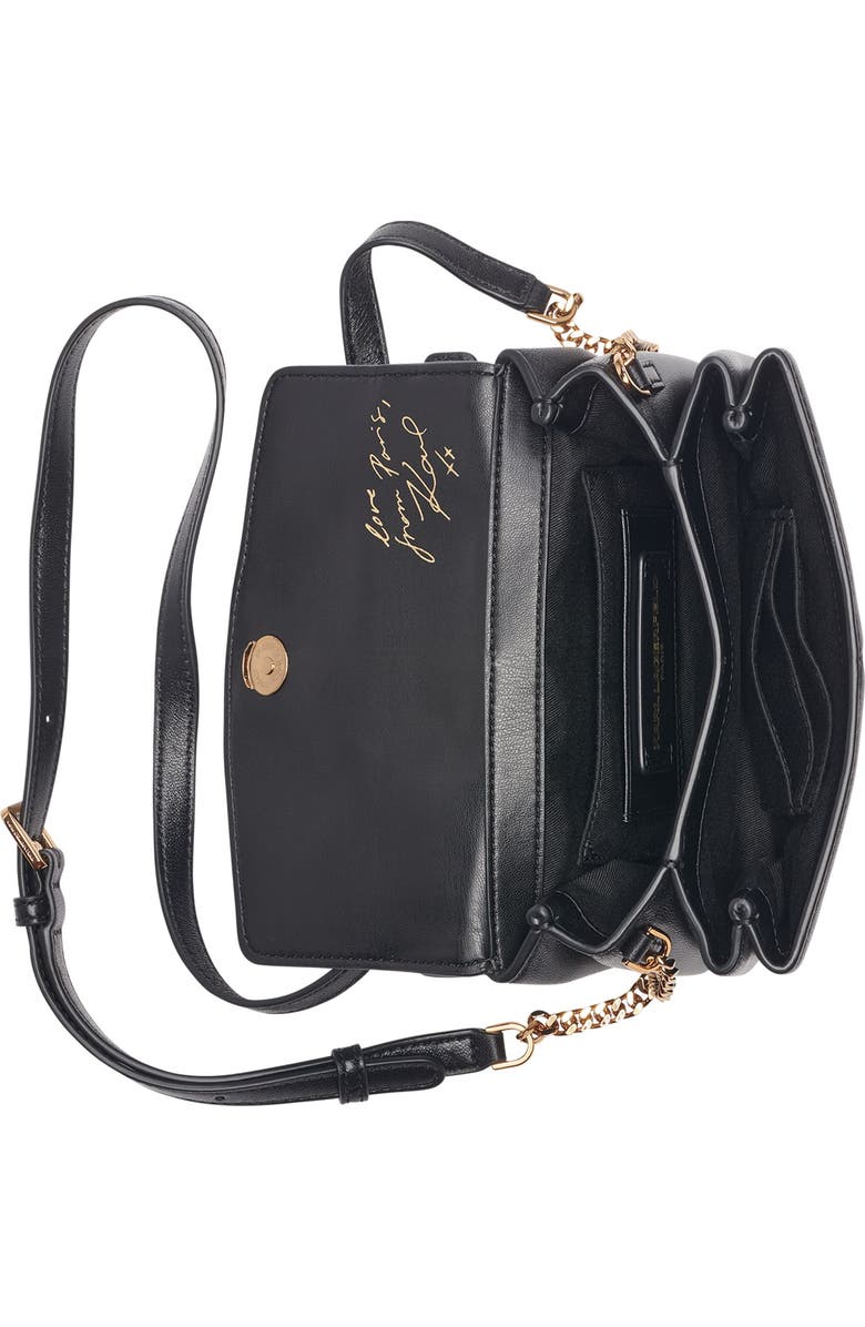 KARL LAGERFELD PARIS Chantaye Crossbody, Alternate, color, Black/Gold